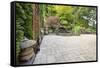Backyard Asian Inspired Paver Patio Garden-jpldesigns-Framed Stretched Canvas