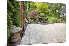 Backyard Asian Inspired Paver Patio Garden-jpldesigns-Mounted Photographic Print