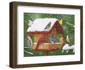 Backyard Birds, Holiday Treats-William Vanderdasson-Framed Giclee Print