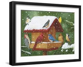 Backyard Birds, Holiday Treats-William Vanderdasson-Framed Giclee Print