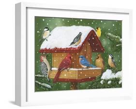 Backyard Birds, Holiday Treats-William Vanderdasson-Framed Giclee Print