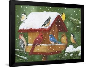 Backyard Birds, Holiday Treats-William Vanderdasson-Framed Giclee Print