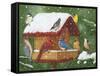 Backyard Birds, Holiday Treats-William Vanderdasson-Framed Stretched Canvas