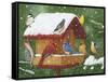 Backyard Birds, Holiday Treats-William Vanderdasson-Framed Stretched Canvas