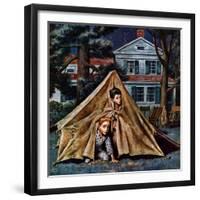 "Backyard Campers", September 5, 1953-Amos Sewell-Framed Giclee Print