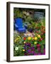 Backyard Flower Garden With Chair-Darrell Gulin-Framed Premium Photographic Print