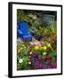 Backyard Flower Garden With Chair-Darrell Gulin-Framed Premium Photographic Print