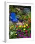 Backyard Flower Garden With Chair-Darrell Gulin-Framed Photographic Print