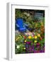 Backyard Flower Garden With Chair-Darrell Gulin-Framed Photographic Print