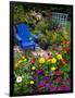 Backyard Flower Garden With Chair-Darrell Gulin-Framed Photographic Print