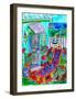 Backyard Garden at the Beach-Deborah Cavenaugh-Framed Art Print