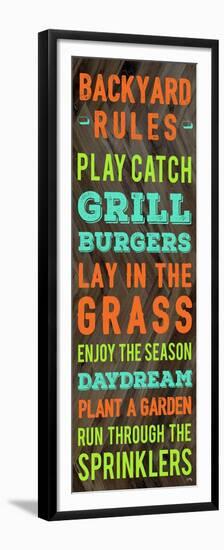 Backyard Rules-Elizabeth Medley-Framed Premium Giclee Print