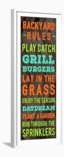 Backyard Rules-Elizabeth Medley-Framed Premium Giclee Print