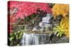 Backyard Waterfall with Japanese Maple Trees-jpldesigns-Stretched Canvas