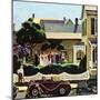 "Backyard Wedding", June 24, 1950-John Falter-Mounted Giclee Print