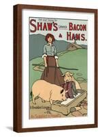 Bacon and Ham Advert-John Hassall-Framed Photographic Print