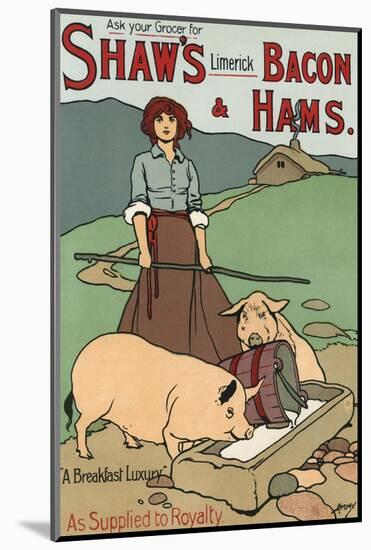 Bacon and Ham Advert-John Hassall-Mounted Photographic Print