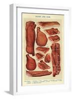 Bacon and Ham, Isabella Beeton, UK-null-Framed Giclee Print