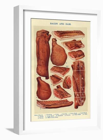 Bacon and Ham, Isabella Beeton, UK-null-Framed Giclee Print