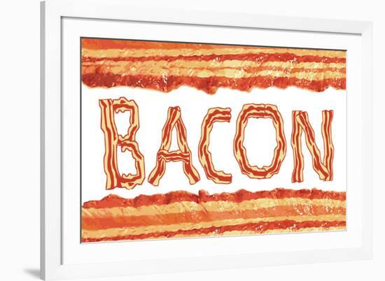 Bacon Flag-null-Framed Art Print