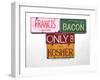 Bacon Kosher-Gregory Constantine-Framed Giclee Print