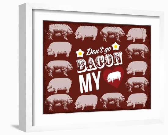Bacon Love-null-Framed Giclee Print