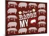 Bacon Love-null-Mounted Giclee Print