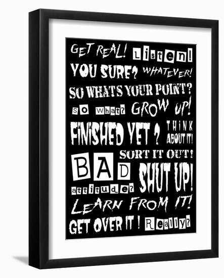 Bad Attitude-Roseanne Jones-Framed Giclee Print