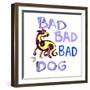 Bad Bad Bad Dog-Josh Byer-Framed Giclee Print