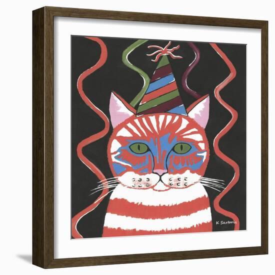 Bad Cattitudes Birthday-Sartoris ART-Framed Giclee Print