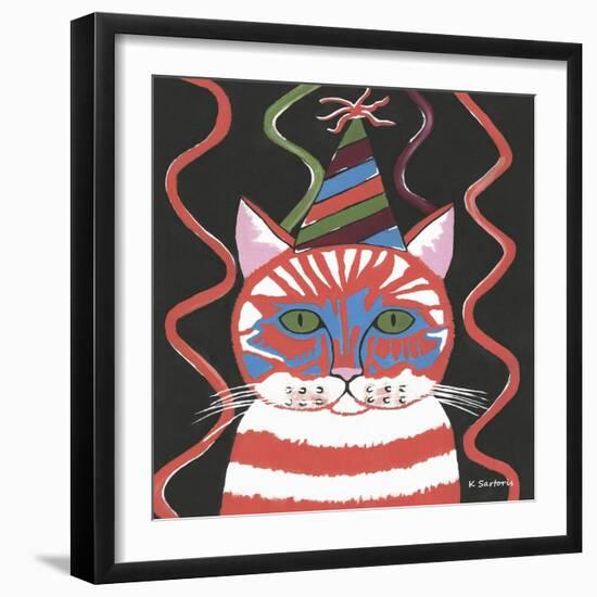 Bad Cattitudes Birthday-Sartoris ART-Framed Giclee Print