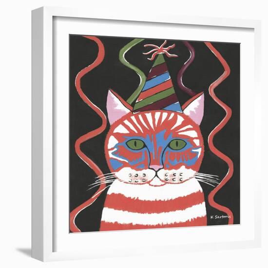 Bad Cattitudes Birthday-Sartoris ART-Framed Giclee Print