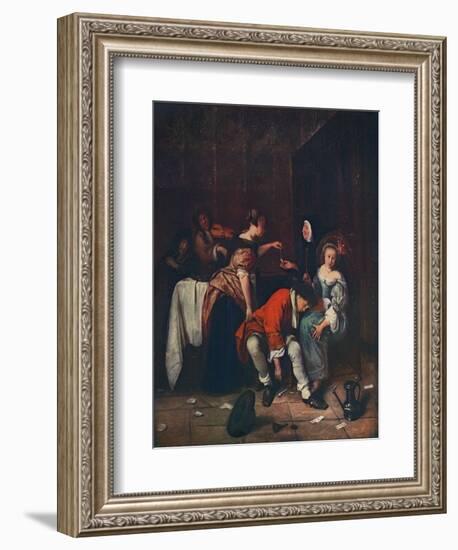 'Bad Company', c1665-Jan Steen-Framed Giclee Print