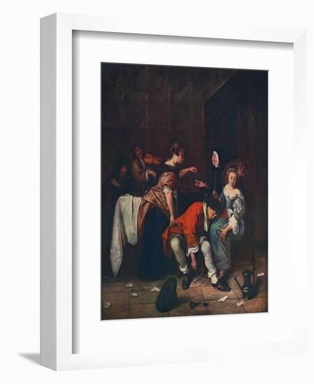 'Bad Company', c1665-Jan Steen-Framed Giclee Print