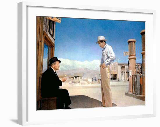 Bad Day At Black Rock, Spencer Tracy, Robert Ryan, 1955-null-Framed Photo