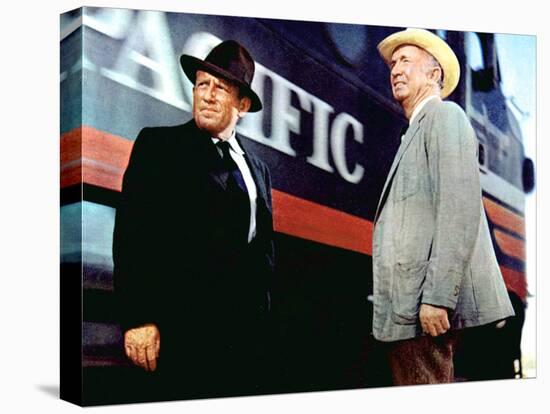 Bad Day At Black Rock, Spencer Tracy, Walter Brennan, 1955-null-Stretched Canvas