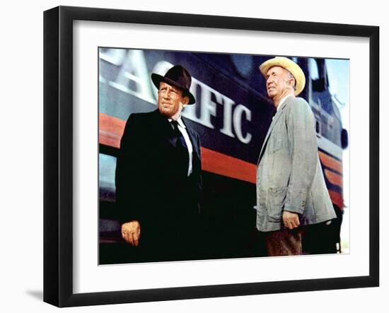 Bad Day At Black Rock, Spencer Tracy, Walter Brennan, 1955-null-Framed Photo