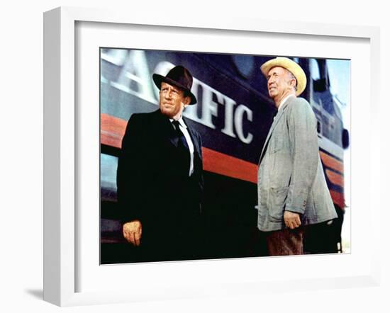 Bad Day At Black Rock, Spencer Tracy, Walter Brennan, 1955-null-Framed Photo