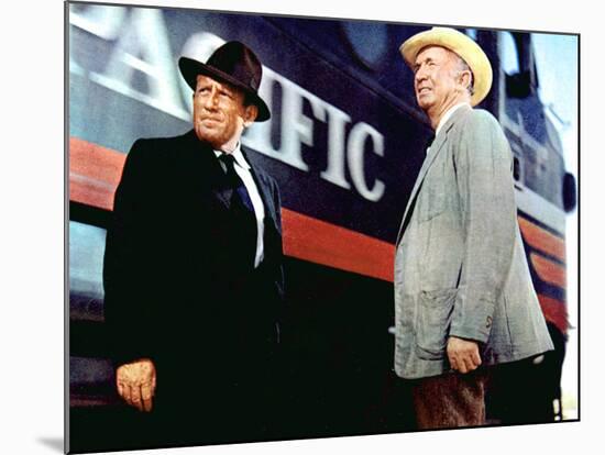 Bad Day At Black Rock, Spencer Tracy, Walter Brennan, 1955-null-Mounted Photo