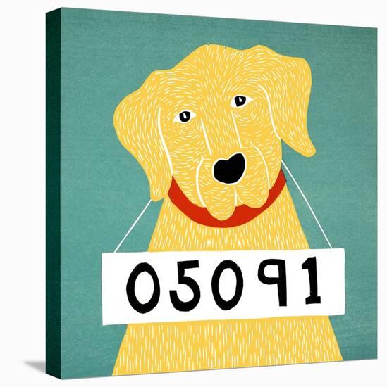 Bad Dog 05091 Yellow-Stephen Huneck-Stretched Canvas