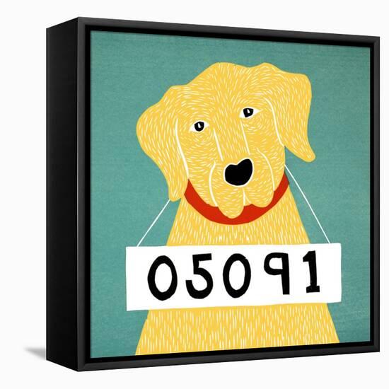 Bad Dog 05091 Yellow-Stephen Huneck-Framed Stretched Canvas