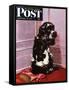 "Bad Dog, Butch," Saturday Evening Post Cover, September 20, 1947-Albert Staehle-Framed Stretched Canvas