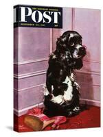 "Bad Dog, Butch," Saturday Evening Post Cover, September 20, 1947-Albert Staehle-Stretched Canvas