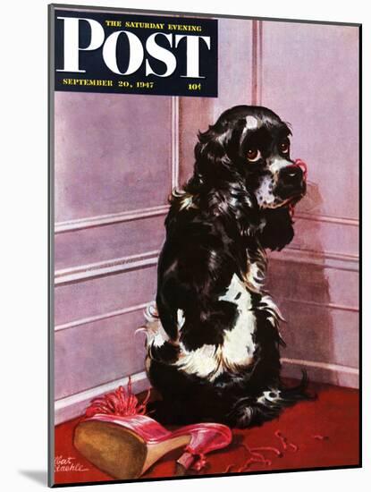 "Bad Dog, Butch," Saturday Evening Post Cover, September 20, 1947-Albert Staehle-Mounted Giclee Print