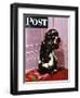 "Bad Dog, Butch," Saturday Evening Post Cover, September 20, 1947-Albert Staehle-Framed Premium Giclee Print