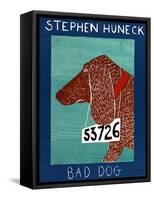 Bad Dog Dachshund Red-Stephen Huneck-Framed Stretched Canvas