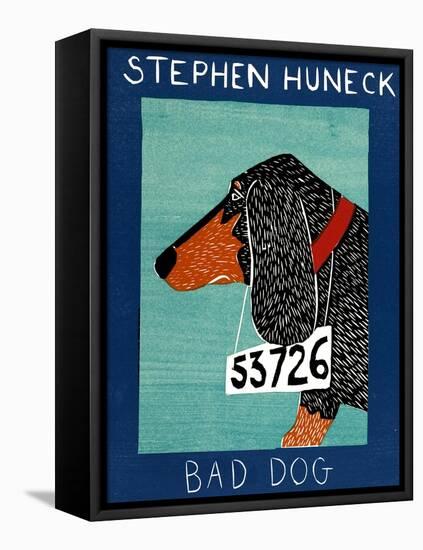 Bad Dog Dachshund-Stephen Huneck-Framed Stretched Canvas