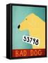 Bad Dog Yellow-Stephen Huneck-Framed Stretched Canvas