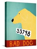 Bad Dog Yellow-Stephen Huneck-Stretched Canvas