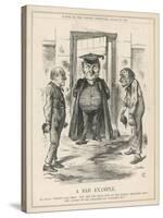 Bad Example, Disraeli and Gladstone at Loggerheads-John Tenniel-Stretched Canvas